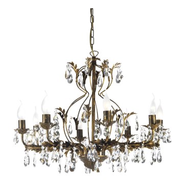 ONLI - Candeeiro suspenso TERESA 8xE14/6W/230V bronze