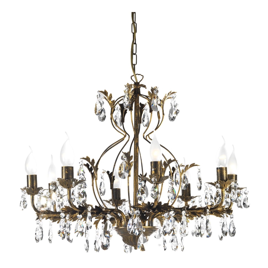 ONLI - Candeeiro suspenso TERESA 8xE14/6W/230V bronze