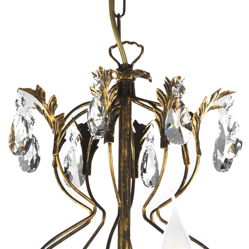 ONLI - Candeeiro suspenso TERESA 8xE14/6W/230V bronze