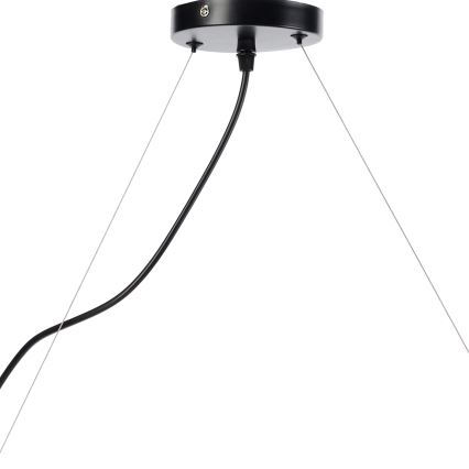 ONLI - Candeeiro suspenso TRIO 3xE14/6W/230V preto
