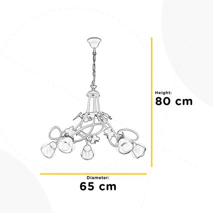 ONLI - Candelabro de criança BUTTERFLY 5xE14/6W/230V
