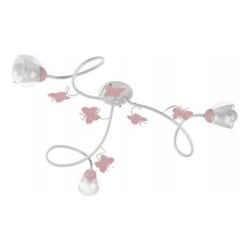ONLI - Candelabro integrado de criança BUTTERFLY 3xE14/6W/230V