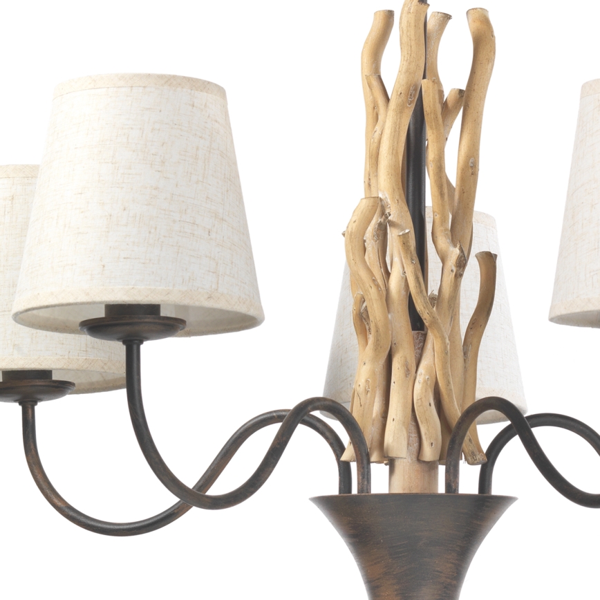 ONLI - Candelabro suspenso AGAR 5xE14/6W/320V diâmetro 80 cm