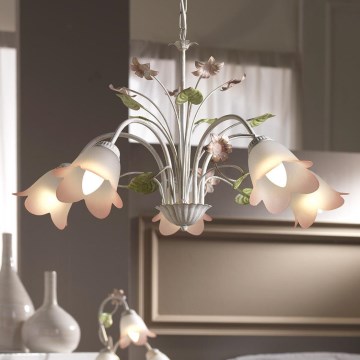 ONLI - Candelabro suspenso BOTTON DORO 5xE14/6W/230V