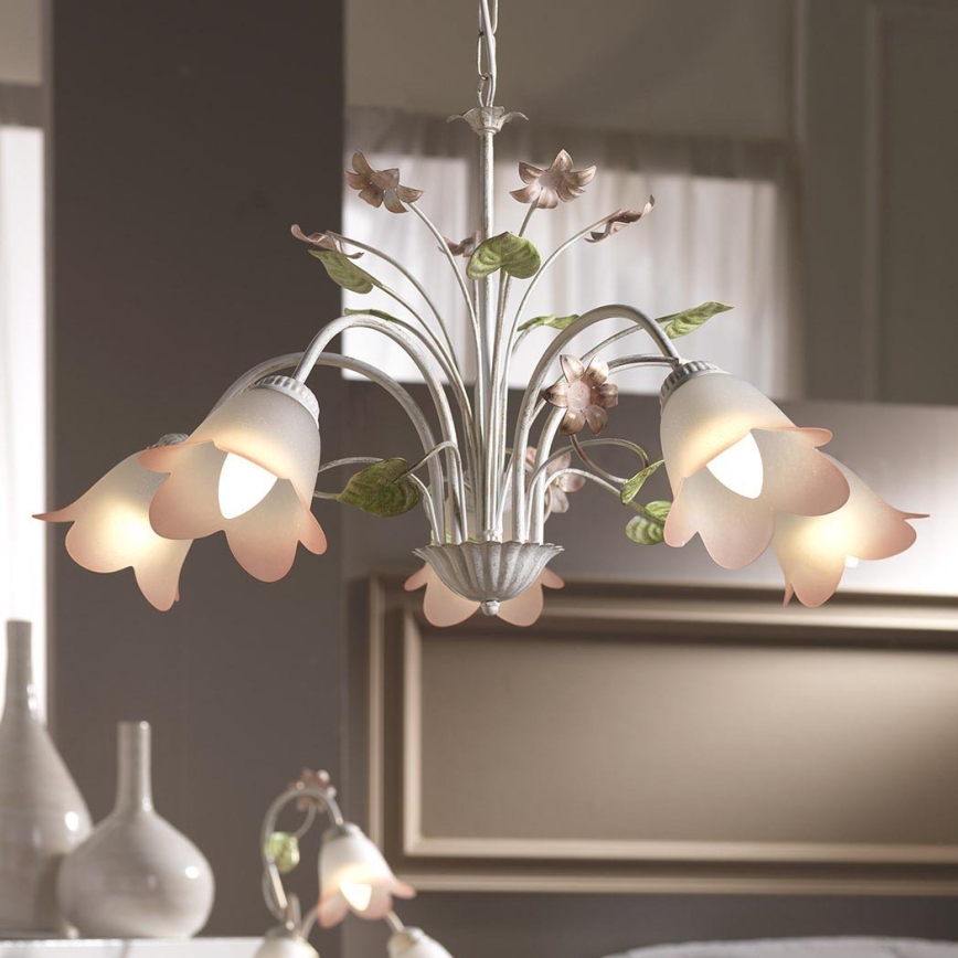 ONLI - Candelabro suspenso BOTTON DORO 5xE14/6W/230V