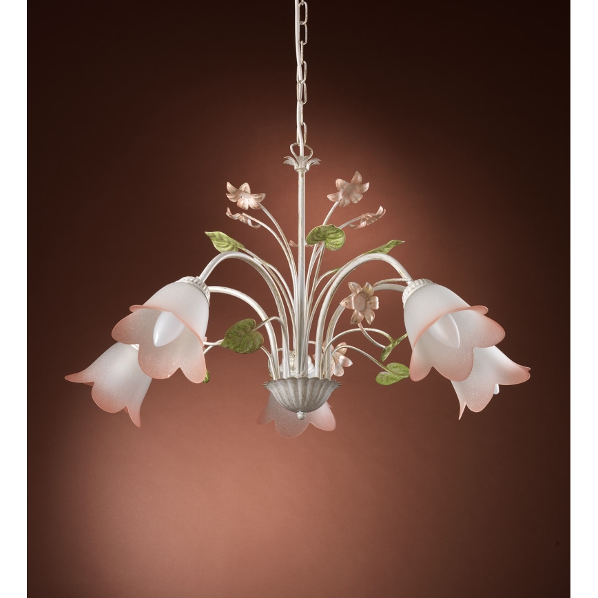 ONLI - Candelabro suspenso BOTTON DORO 5xE14/6W/230V