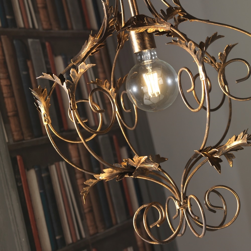 ONLI - Candelabro suspenso CONTESSA 1xE27/22W/230V bronze