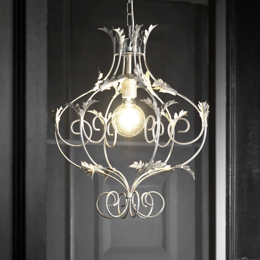 ONLI - Candelabro suspenso CONTESSA 1xE27/22W/230V prateado