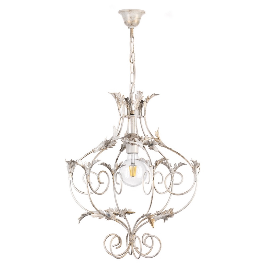 ONLI - Candelabro suspenso CONTESSA 1xE27/22W/230V prateado