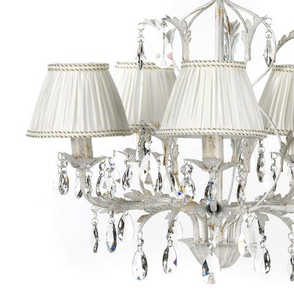 ONLI - Candelabro suspenso KAREN 5xE14/6W/230V branco