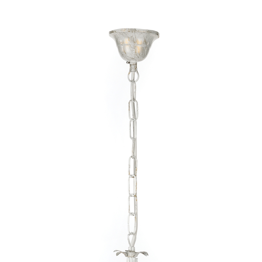 ONLI - Candelabro suspenso KAREN 5xE14/6W/230V branco