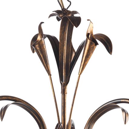 ONLI - Candelabro suspenso LUCREZIA 3xE14/6W/230V bronze