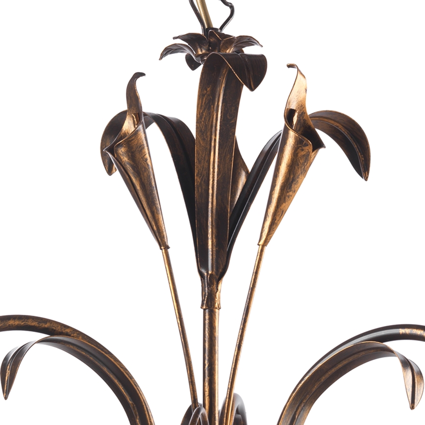 ONLI - Candelabro suspenso LUCREZIA 3xE14/6W/230V bronze