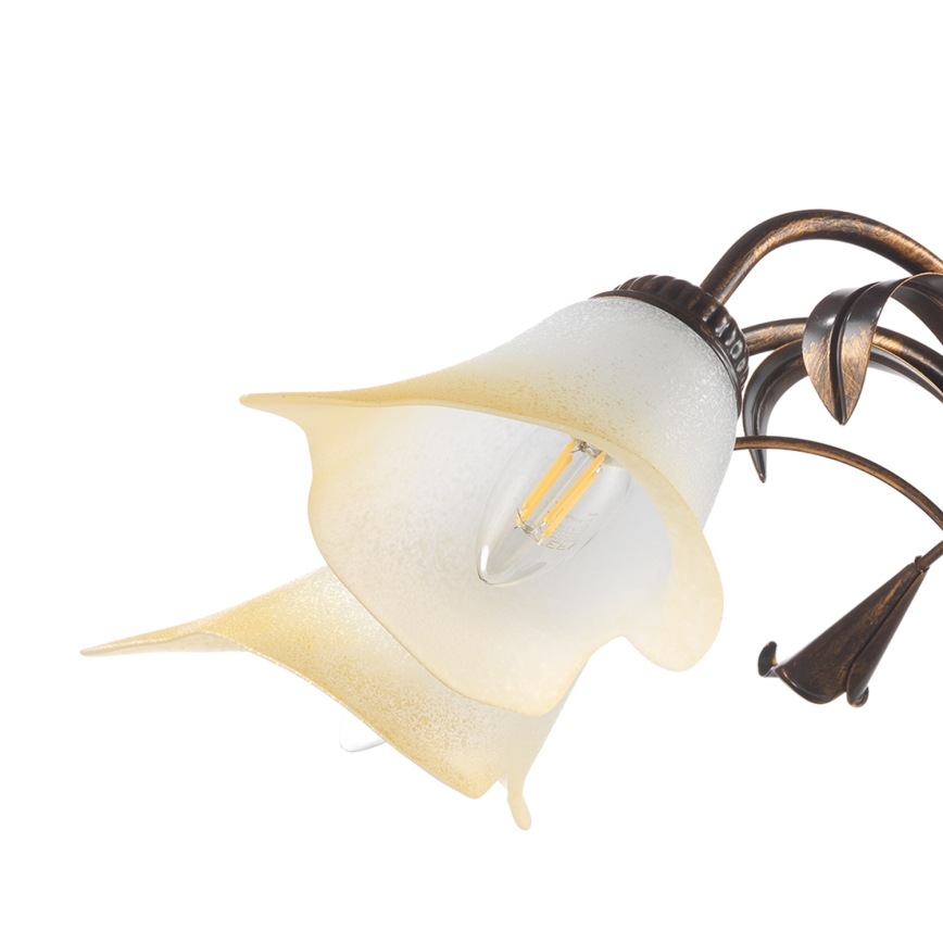 ONLI - Candelabro suspenso LUCREZIA 5xE14/6W/230V bronze