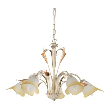 ONLI - Candelabro suspenso LUCREZIA 5xE14/6W/230V creme