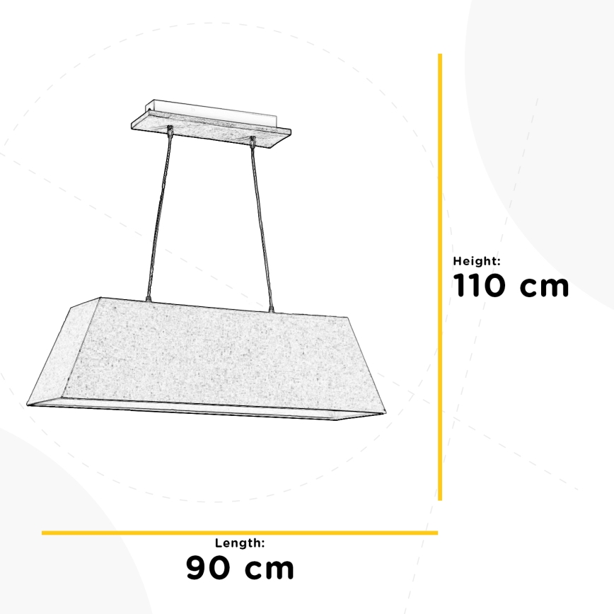 ONLI - Candelabro suspenso MIRIEL 2xE27/22W/230V