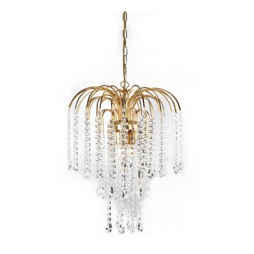 ONLI - Candelabro suspenso PIOGGIA 3xE14/6W/230V dourada