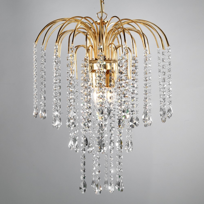 ONLI - Candelabro suspenso PIOGGIA 3xE14/6W/230V dourada