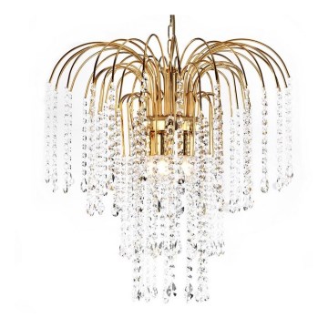 ONLI - Candelabro suspenso PIOGGIA 5xE14/6W/230V dourada