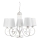 ONLI - Candelabro suspenso POMPEI 5xE14/6W/320V branco