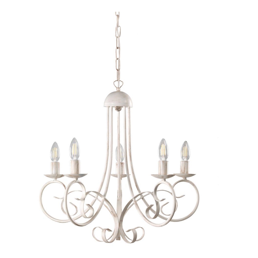 ONLI - Candelabro suspenso POMPEI 5xE14/6W/320V creme