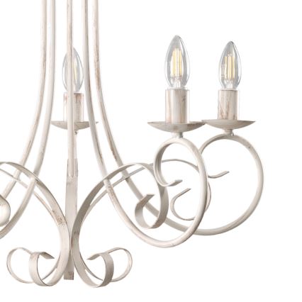ONLI - Candelabro suspenso POMPEI 5xE14/6W/320V creme