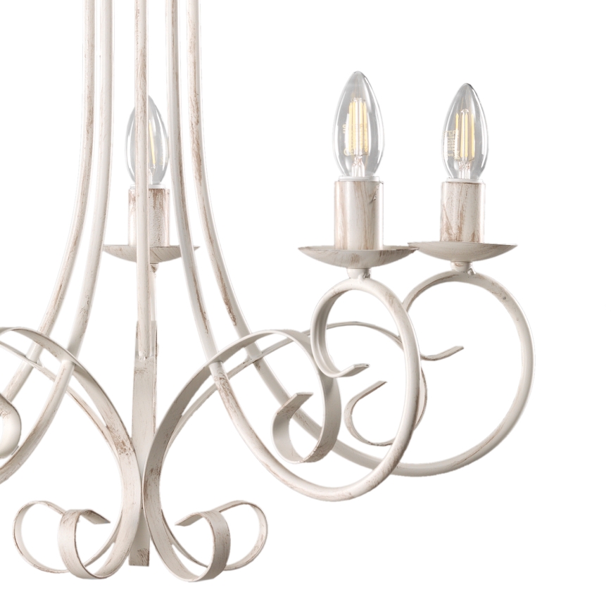 ONLI - Candelabro suspenso POMPEI 5xE14/6W/320V creme