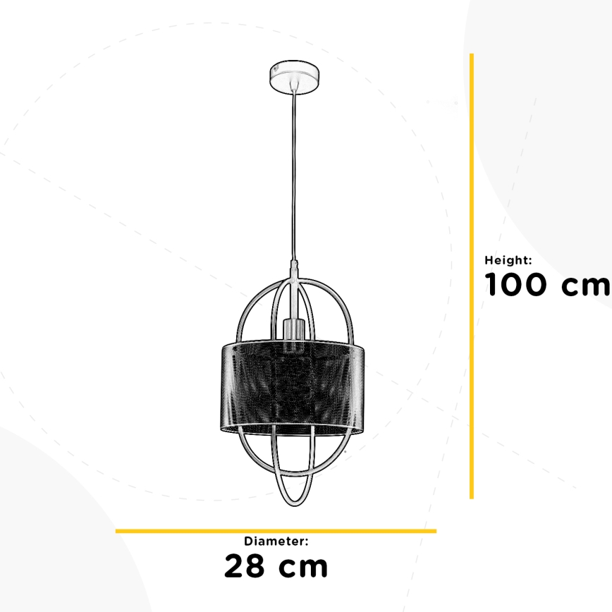 ONLI - Candelabro suspenso QUOKKA 1xE27/22W/230V