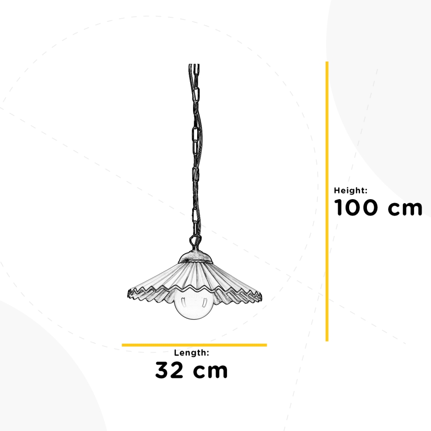 ONLI - Candelabro suspenso ROSINA 1xE27/22W/230V