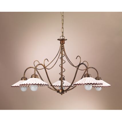 ONLI - Candelabro suspenso ROSINA 5xE14/6W/230V