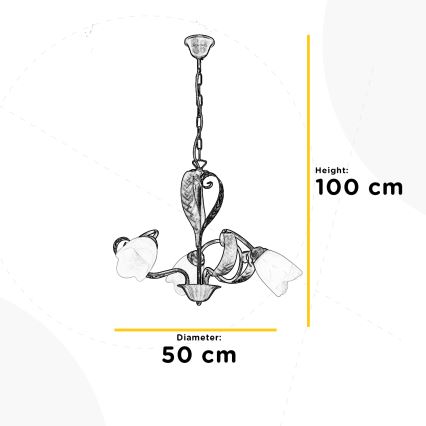 ONLI - Candelabro suspenso SONIA 3xE14/6W/230V
