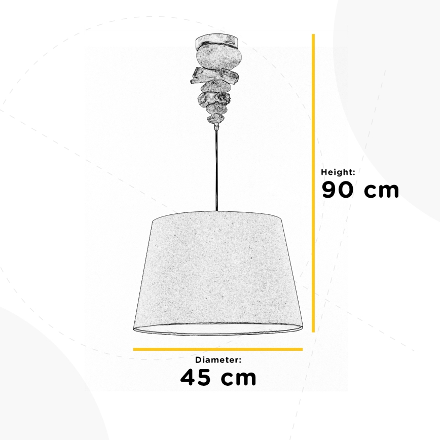 ONLI - Candelabro suspenso VERA 1xE27/22W/230V
