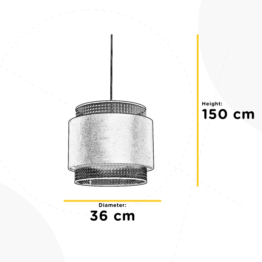 ONLI - Candelabro suspenso VIENNA 1xE27/22W/230V