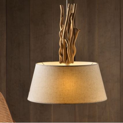 ONLI - Candelabro suspenso WOODY 1xE27/22W/230V