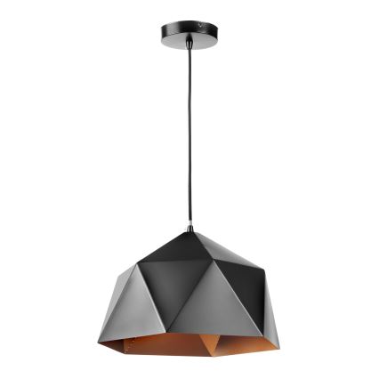ONLI - Candelabro suspenso YONG 1xE27/22W/230V preto diâmetro 38 cm