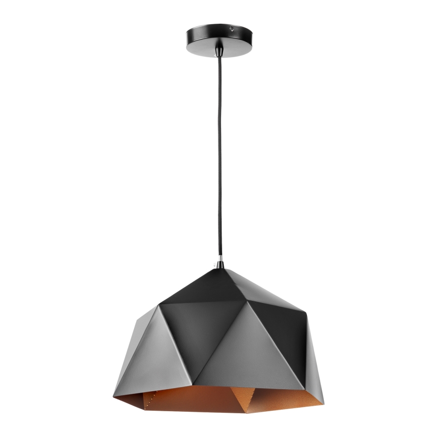 ONLI - Candelabro suspenso YONG 1xE27/22W/230V preto diâmetro 38 cm