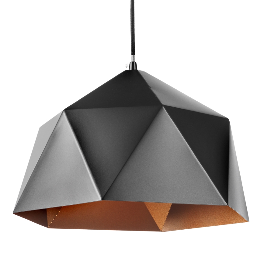 ONLI - Candelabro suspenso YONG 1xE27/22W/230V preto diâmetro 38 cm