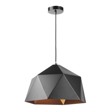 ONLI - Candelabro suspenso YONG 1xE27/22W/230V preto diâmetro 46 cm