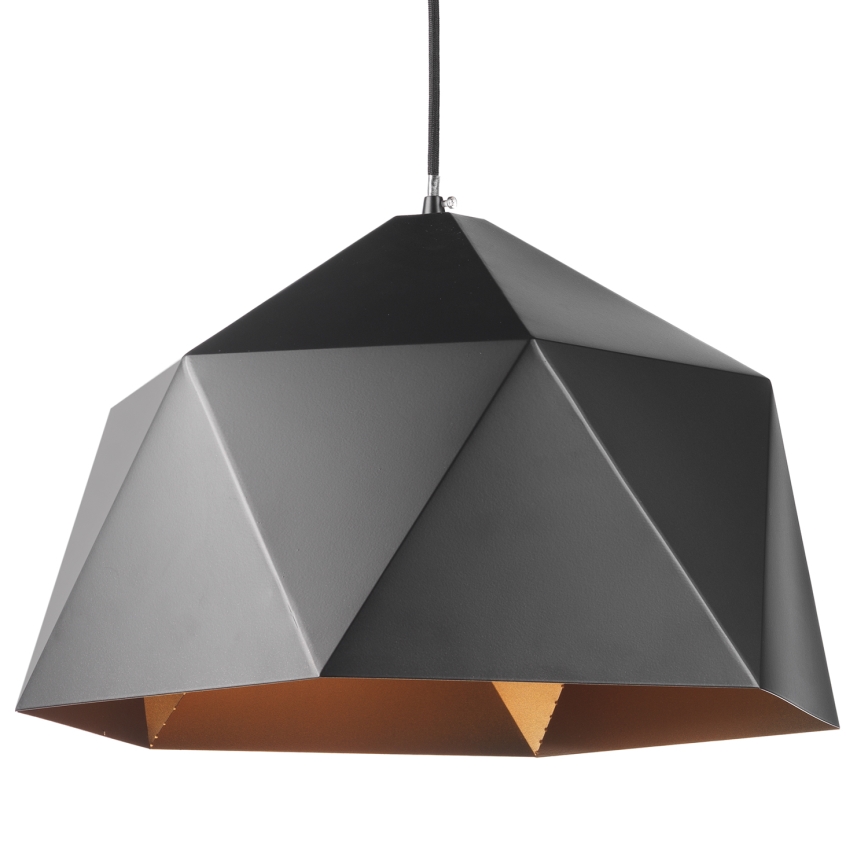 ONLI - Candelabro suspenso YONG 1xE27/22W/230V preto diâmetro 46 cm