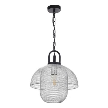 ONLI - Candelabro suspenso ZAIR 1xE27/22W/230V preto/prateado