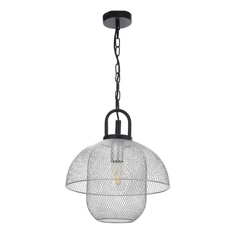 ONLI - Candelabro suspenso ZAIR 1xE27/22W/230V preto/prateado