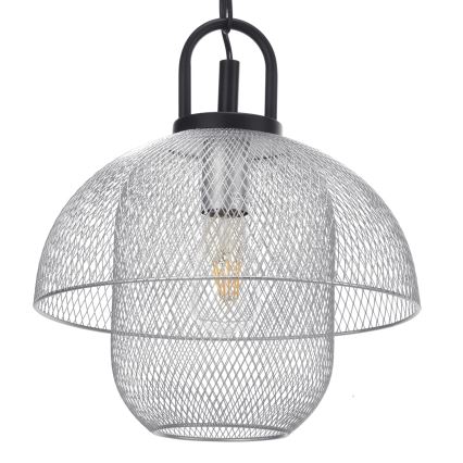 ONLI - Candelabro suspenso ZAIR 1xE27/22W/230V preto/prateado