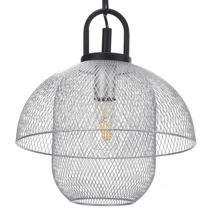 ONLI - Candelabro suspenso ZAIR 1xE27/22W/230V preto/prateado