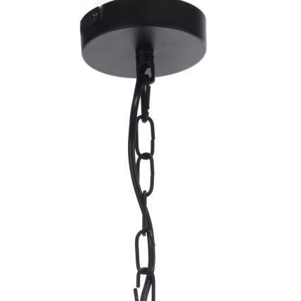 ONLI - Candelabro suspenso ZAIR 1xE27/22W/230V preto/prateado