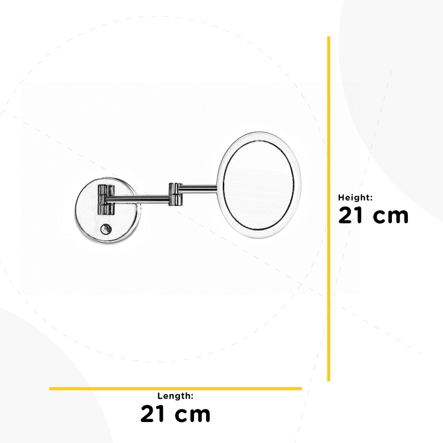 ONLI - Espelho de cosmética para parede LED RIM LED/4,2W/230V 4000K IP44