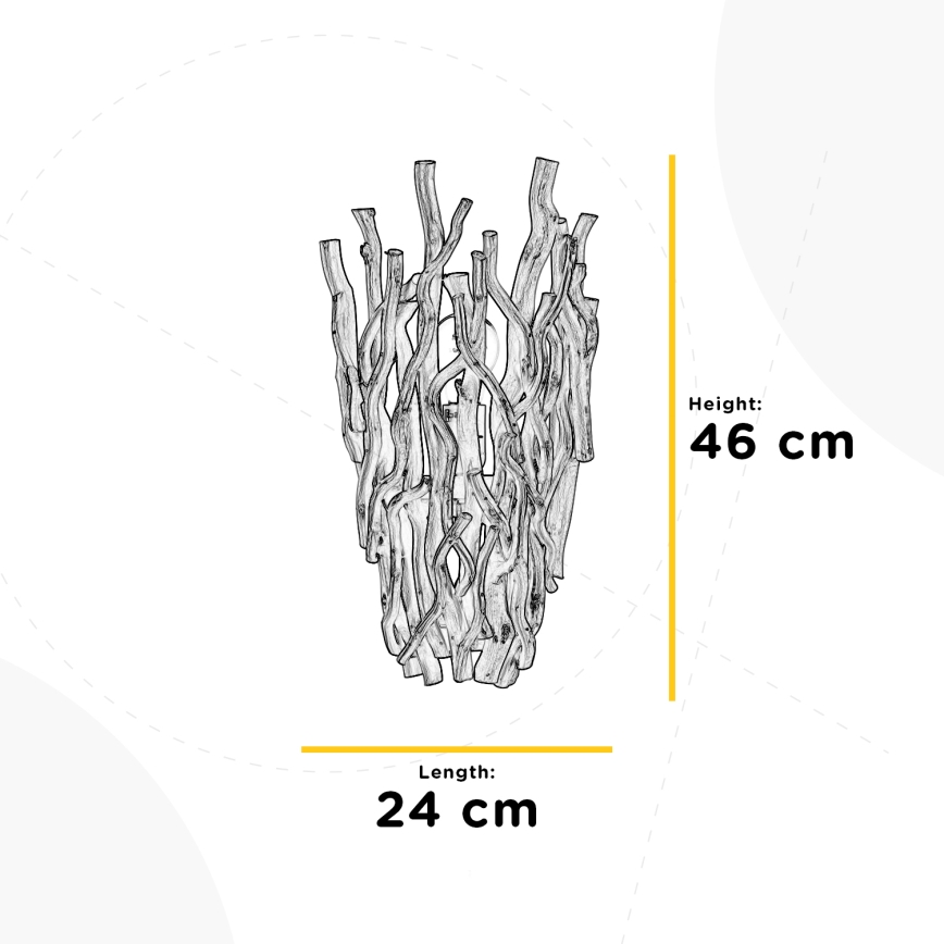 ONLI - Iluminação de parede AGAR 1xE27/22W/230V