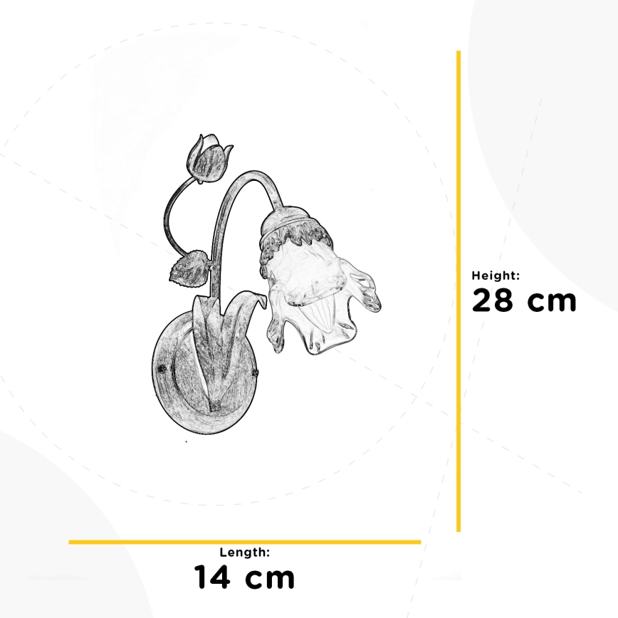 ONLI - Iluminação de parede ARIANNA 1xE14/6W/230V