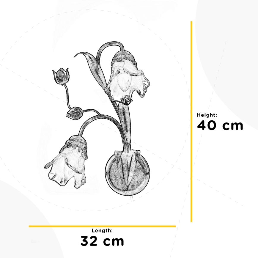 ONLI - Iluminação de parede ARIANNA 2xE14/6W/230V