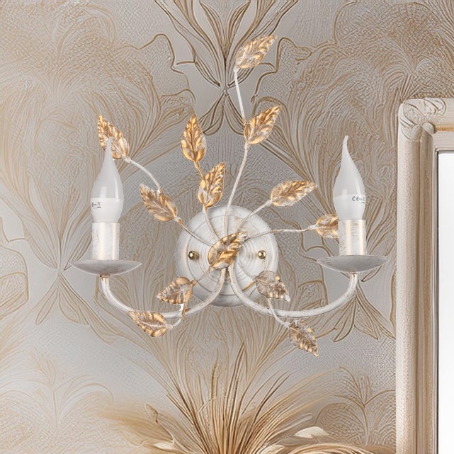 ONLI - Iluminação de parede COLLANA 1xE14/6W/230V branco/dourado