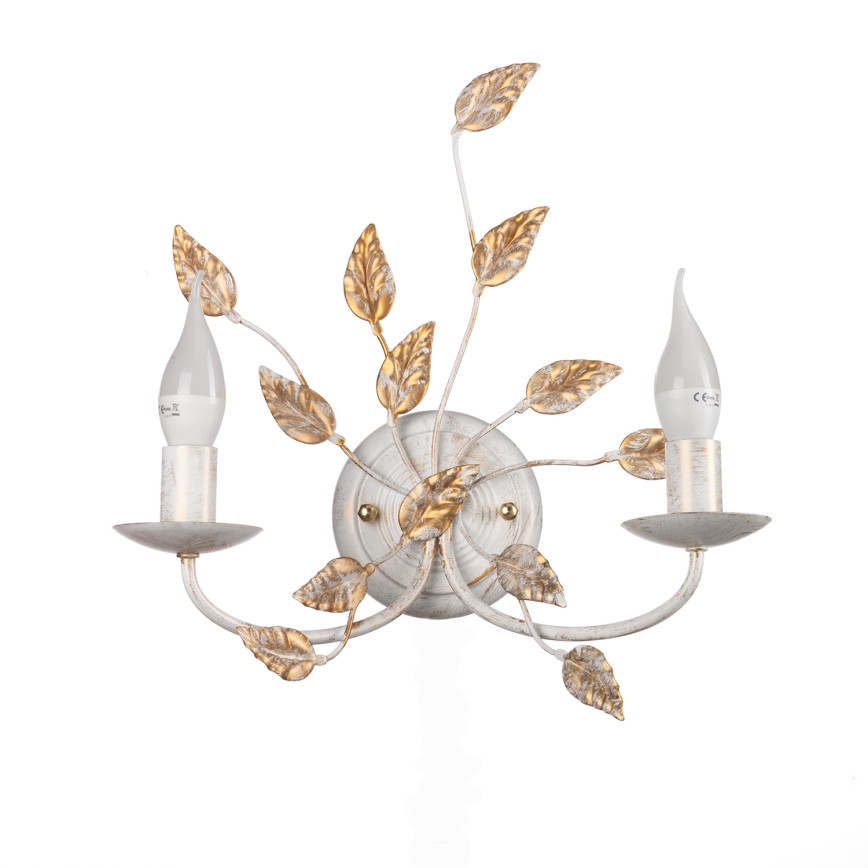 ONLI - Iluminação de parede COLLANA 1xE14/6W/230V branco/dourado